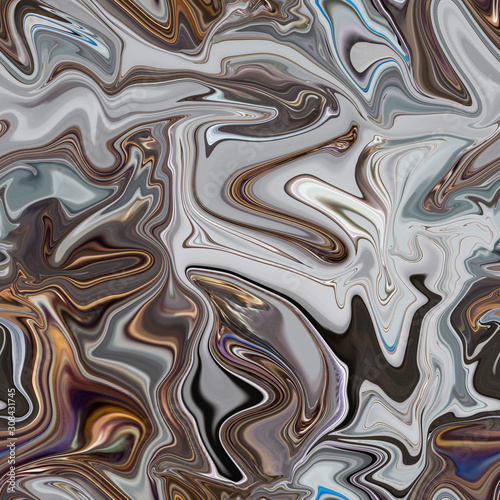 Seamless abstraction with wavy lines, texture with a brown tint.