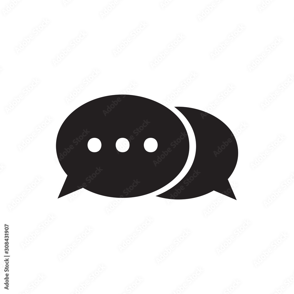 Chat icon vector isolated on background. Trendy message symbol. Pixel perfect. illustration EPS 10. - Vector.