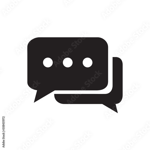 Chat icon vector isolated on background. Trendy message symbol. Pixel perfect. illustration EPS 10. - Vector.