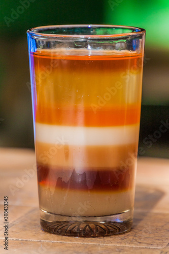 Seven layer tea, speciality of Srimangal, Bangladesh photo
