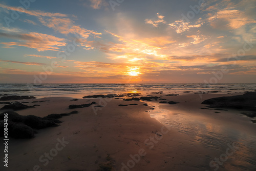 sunset on beach