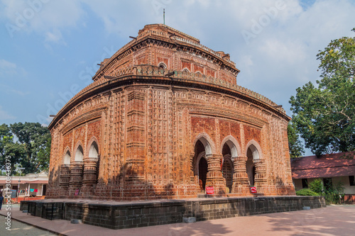 Detailed carvings at Kantanagar Temple (commonly known as Kantaji Temple or Kantajew Temple) near Dinajpur, Bangladesh photo