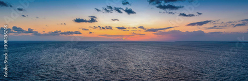A beautiful sunset above the sea