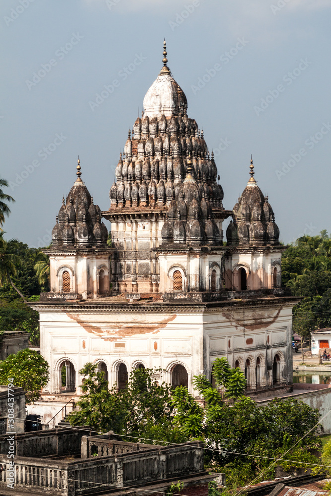 Shiva temple in Puthia village, Bangladesh