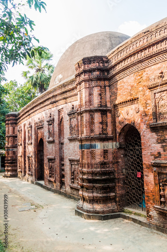 Ancient Khania Dighi (Khaniadighi) mosque in Sona Masjid area, Bangladesh photo