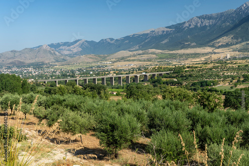 Summer landscape in Calabria, Italy, near Castrovillari photo