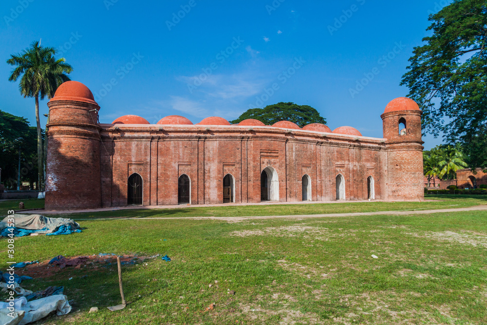 Sixty Dome Mosque (Shaṭ Gombuj Moshjid or Shait Gumbad mosque) in