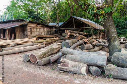 Sawmill in Bagerhat in Bangladesh