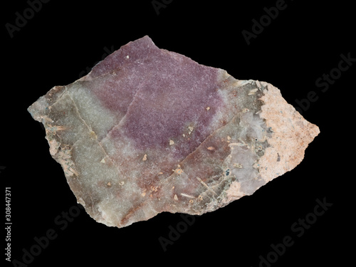 Принти на полотні Pink and green lepidolite mica - lithium ore mineral