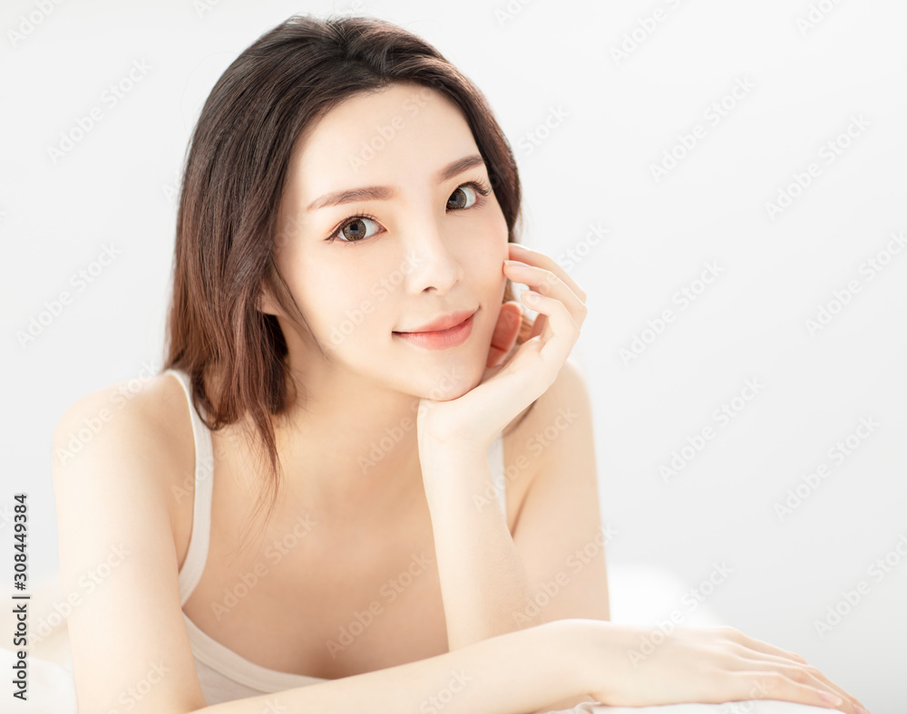 closeup young beauty with healthy perfect skin closeup young beauty with healthy perfect skin
