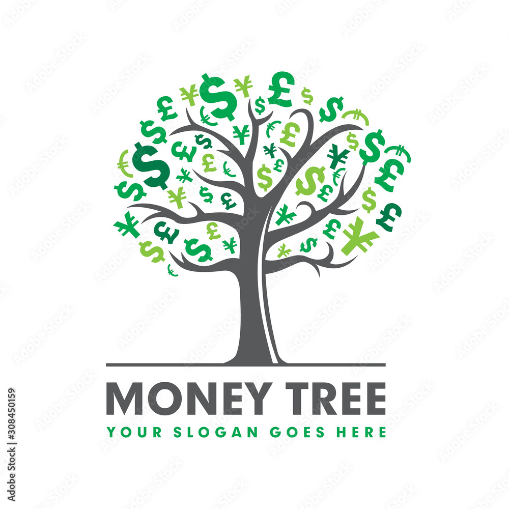 Obraz premium Money Tree Logo