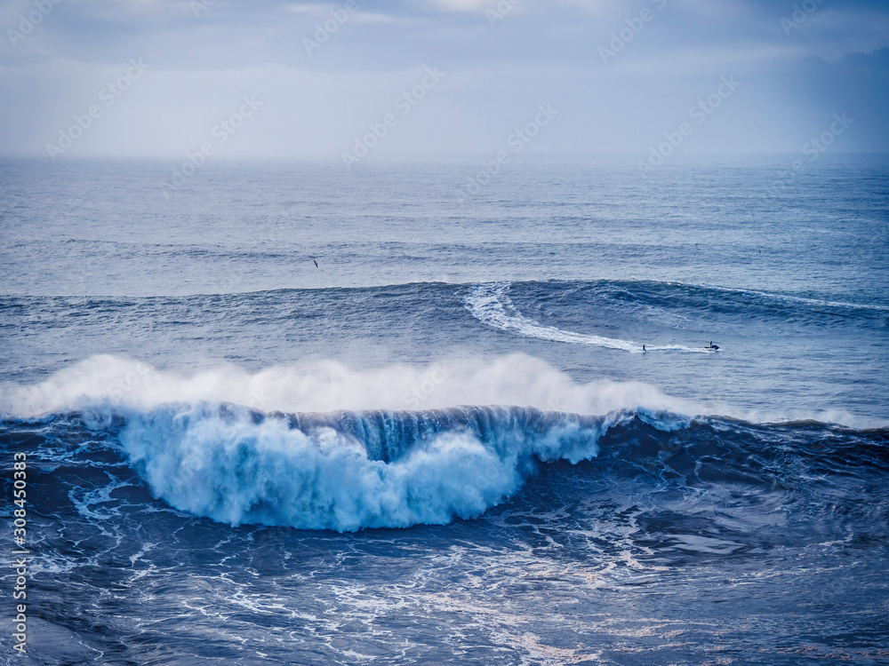 massive waves at Nazare Portugal