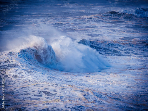 massive waves at Nazare Portugal
