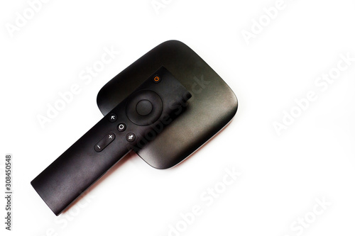 TV set-top box for viewing video content with a USB port, Wi-Fi and a remote control