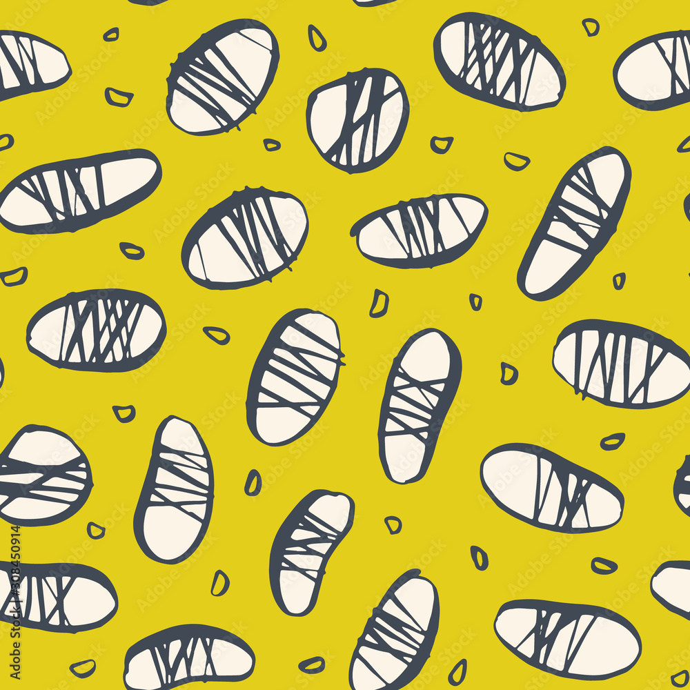 Vector seamless pattern with sea pebbles. Nautical theme. Hand drawn. Vector seamless pattern with sea pebbles. Nautical theme. Hand drawn.