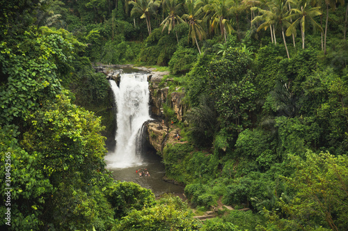 Beautiful and large Tegenungan waterfall. Bali, Indonesia
