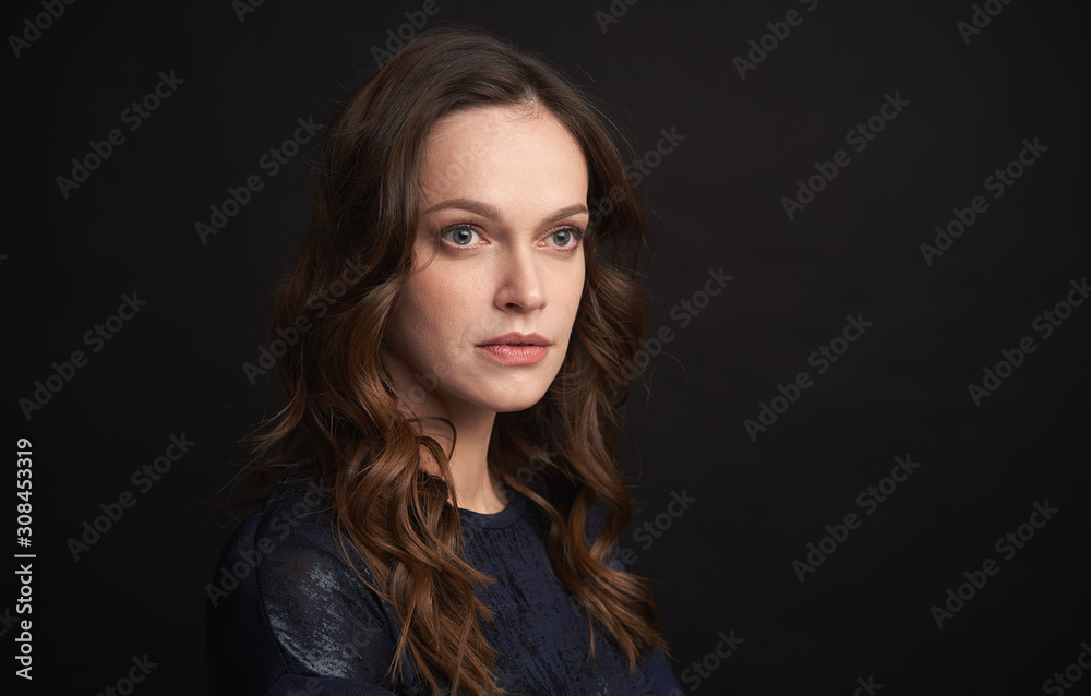 Beauty portrait of female face Beauty portrait of female face