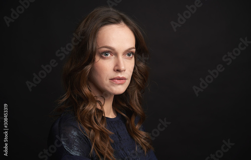 Beauty portrait of female face