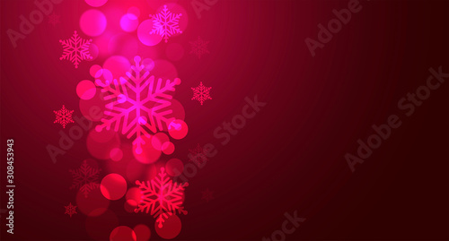 Cartolina di Natale con cornice illuminata