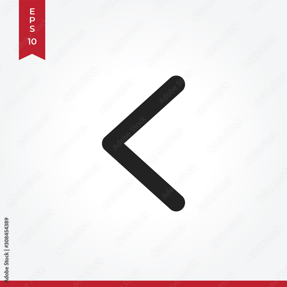 Back vector icon, simple sign for web site and mobile app. Back vector icon, simple sign for web site and mobile app.