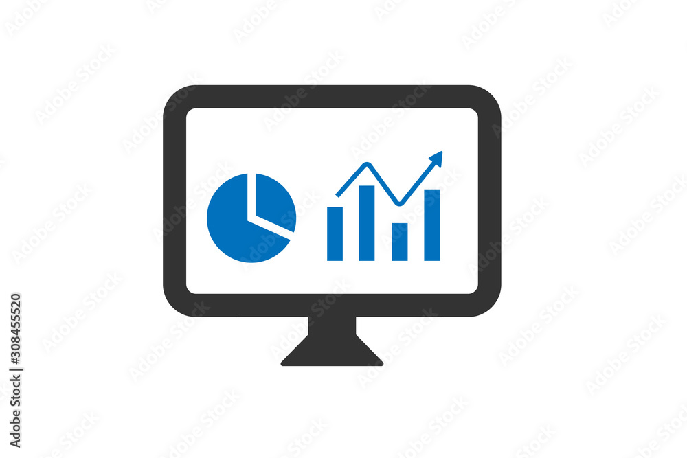dashboard icon, analytics monitor icon vector dashboard icon, analytics monitor icon vector