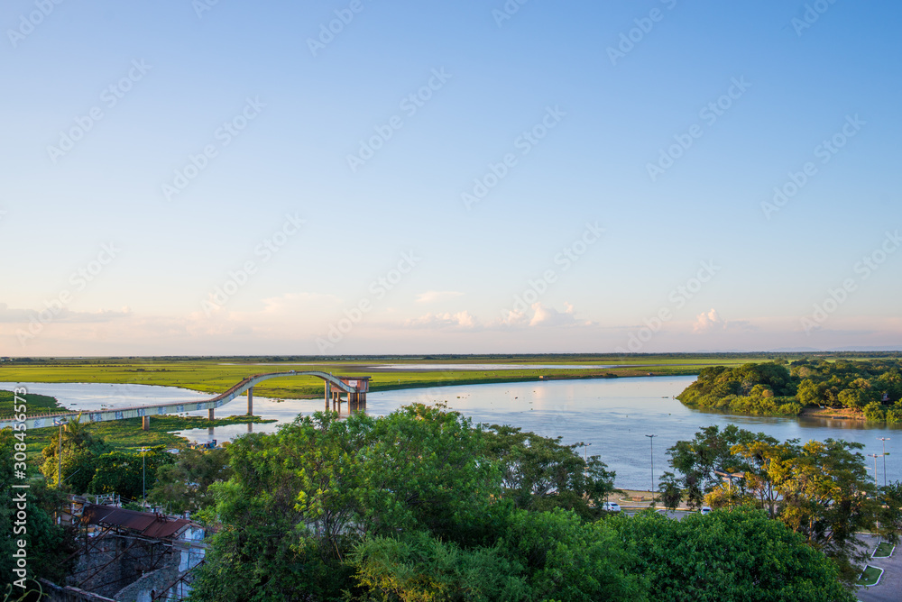 View of the port area in Corumbá, Mato Grosso do Sul, Brazil View of the port area in Corumbá, Mato Grosso do Sul, Brazil