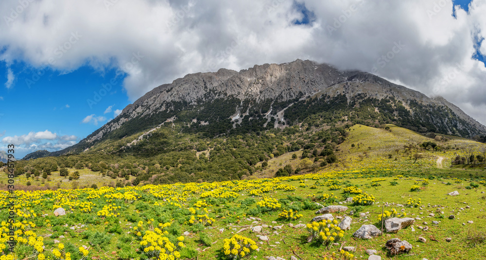 Landscape of the Madonie Mountains in Sicily, Italy