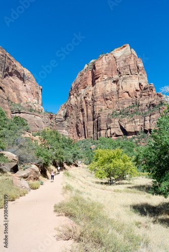 Zion, Utah/ United states of America, USA-October 3rd 2019: Zion national park
