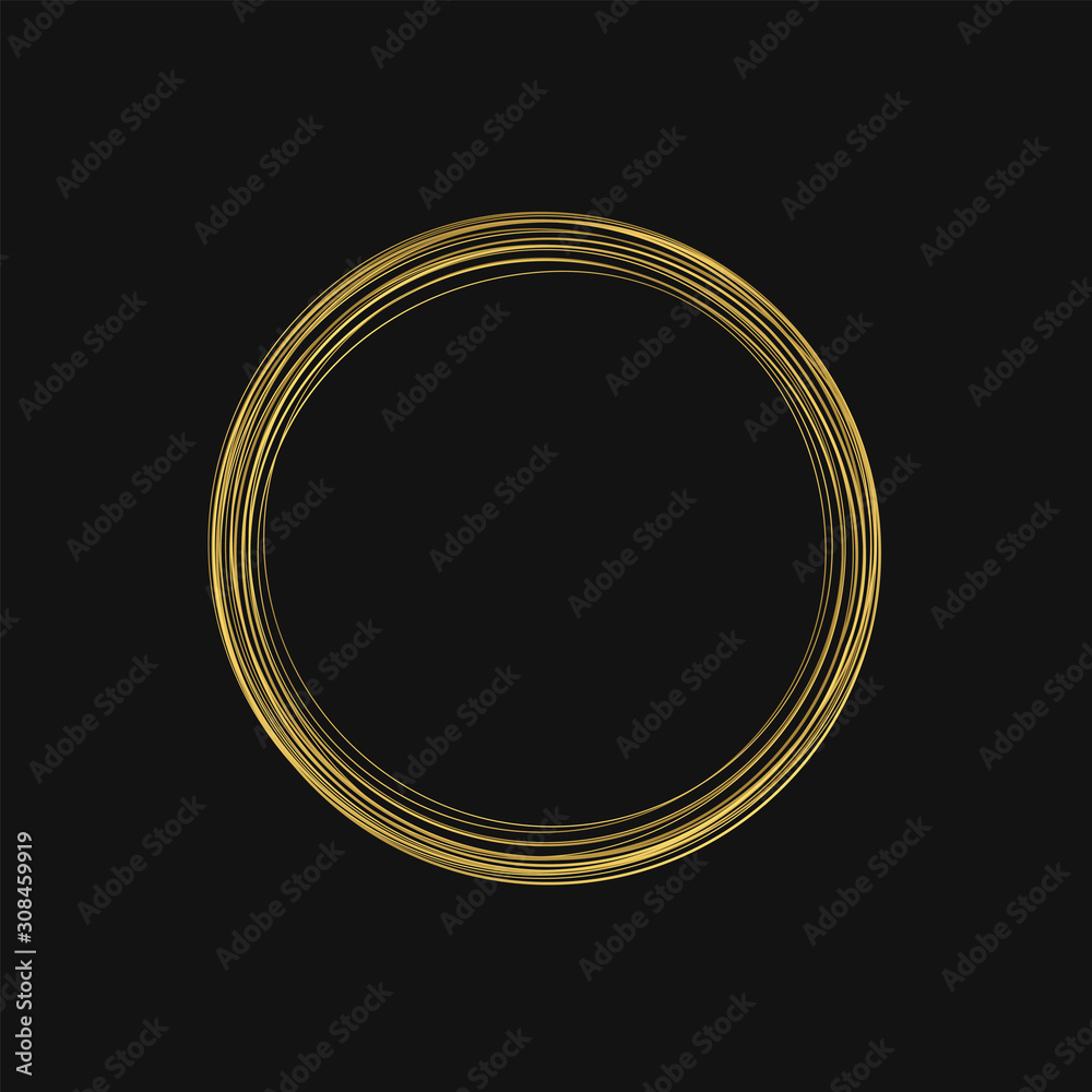 Golden abstract shape Golden abstract shape