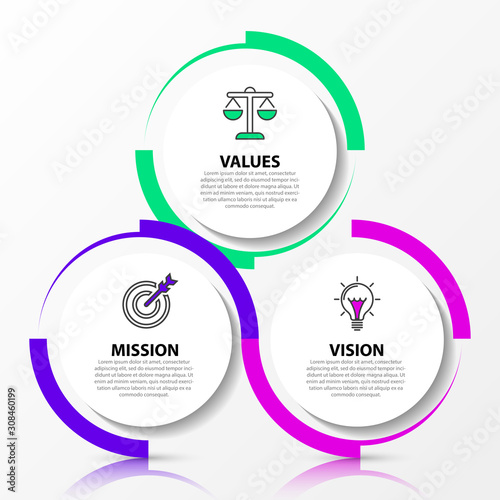 Infographic design template. Creative concept with 3 steps