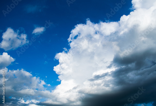 skyscape of clouds on the sky in the rainday photo