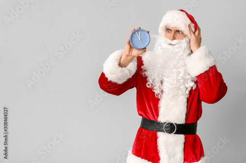 Confused Santa Claus with a...