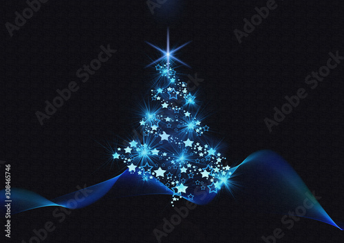 blue xmas photo