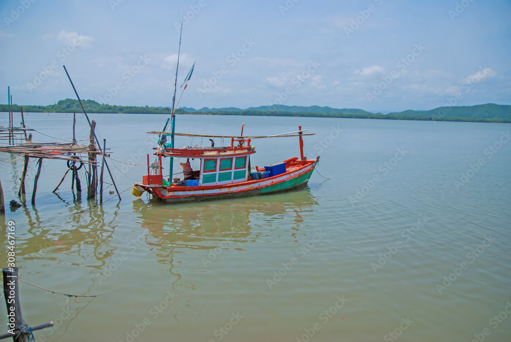 Wooden boat tour, Wooden boat tour from Thailand country