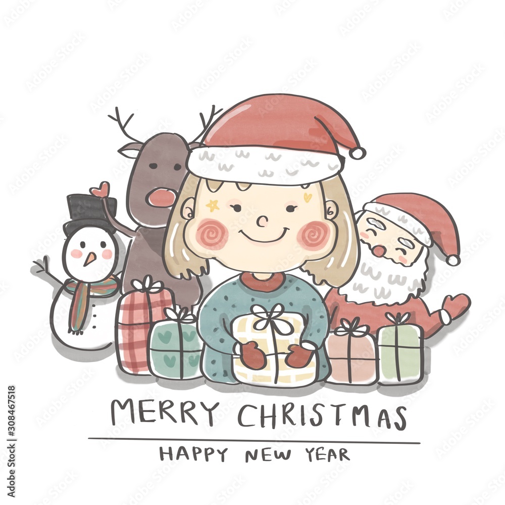 Naklejka premium merry_christmas