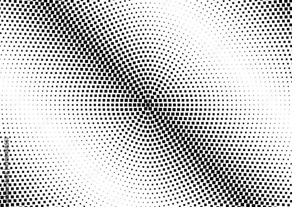 Abstract halftone dotted background. Monochrome pattern with square.  Vector modern pop art texture for posters, sites, cover, business cards, postcards, grunge art, labels layout, stickers.