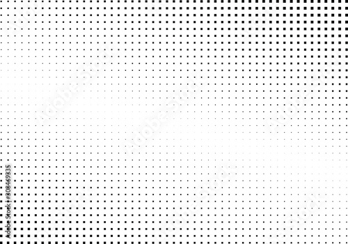 Abstract halftone dotted background. Monochrome grunge pattern with square. Vector modern pop art texture for posters, sites, cover, business cards, postcards, grunge art, labels layout, stickers.