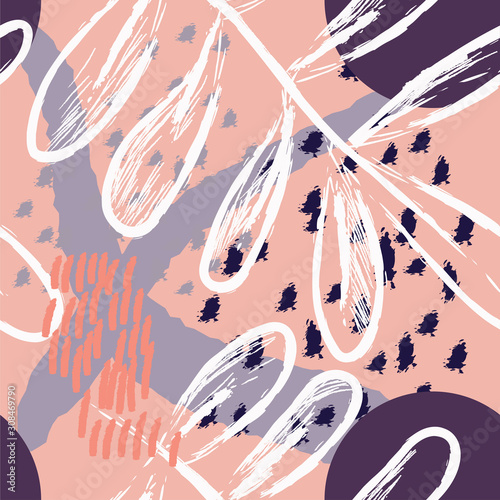 Seamless floral pattern. Modern design, Vector background