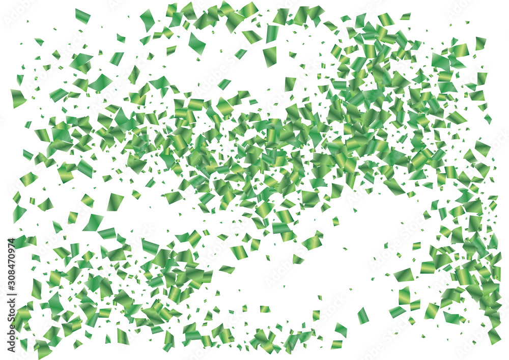 Festive green rectangle confetti background. Abstract frame confetti texture for holiday, postcard, poster, website, carnival, birthday, children's parties. Cover confetti mock-up. Wedding card layout Festive green rectangle confetti background. Abstract frame confetti texture for holiday, postcard, poster, website, carnival, birthday, children's parties. Cover confetti mock-up. Wedding card layout