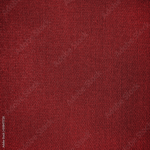 Linen fabric with fine textured Burgundy pattern.Texture or background