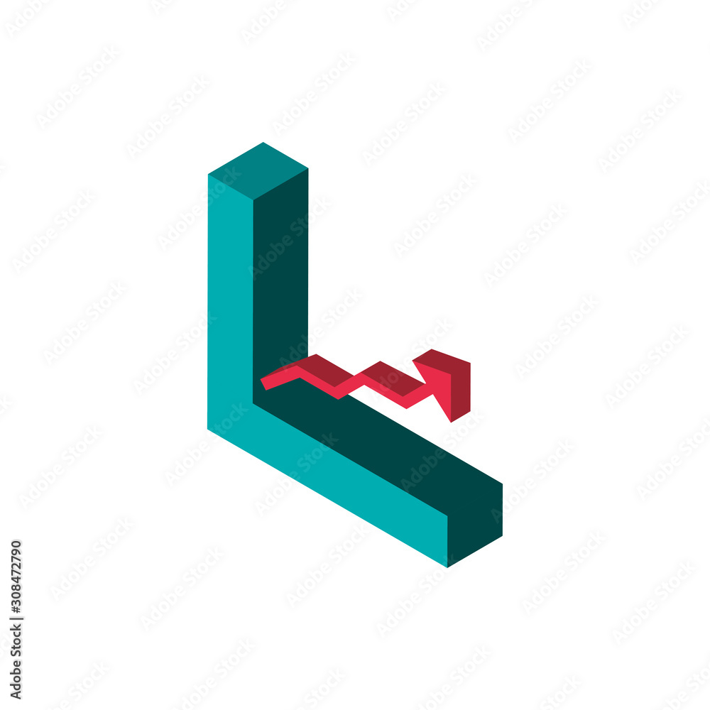 diagram growth arrow advertising commerce marketing icon isometric diagram growth arrow advertising commerce marketing icon isometric
