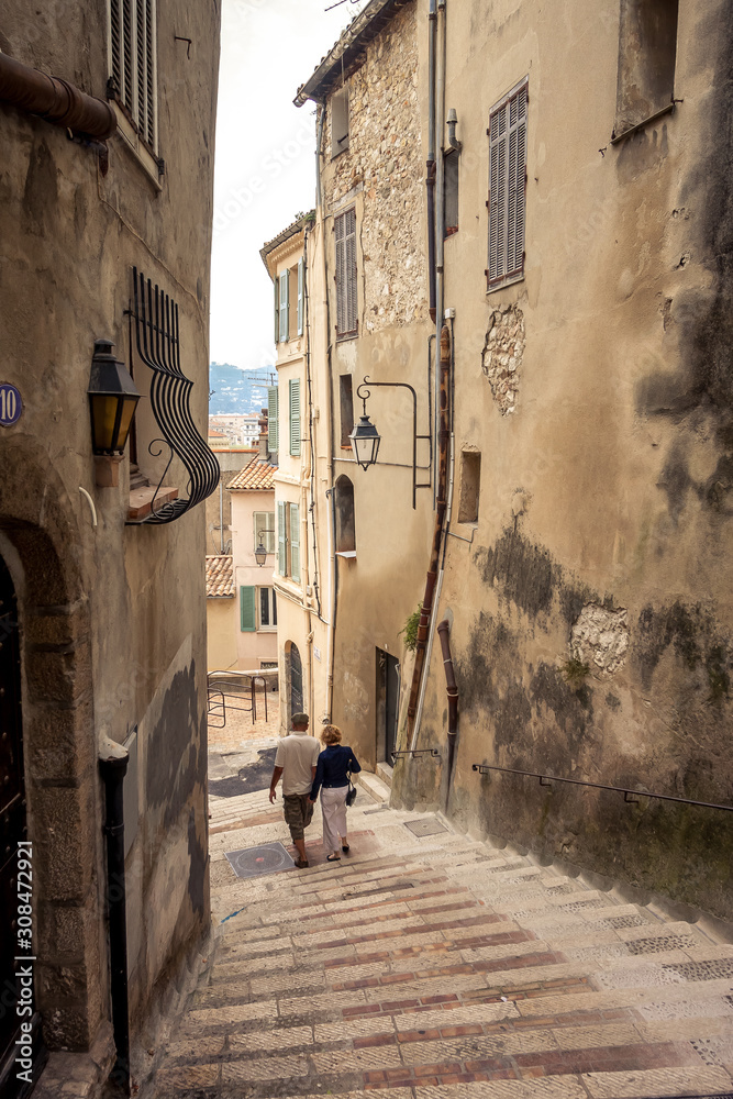 Street in the old French city of Sisteron