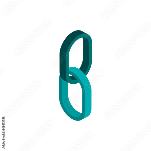 link advertising commerce marketing icon isometric