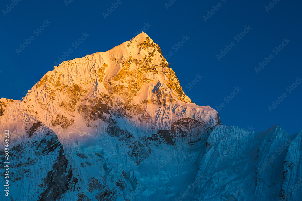 View of the Lhotse Mount from Kala Patar. Nepal - obrazy, fototapety, plakaty 