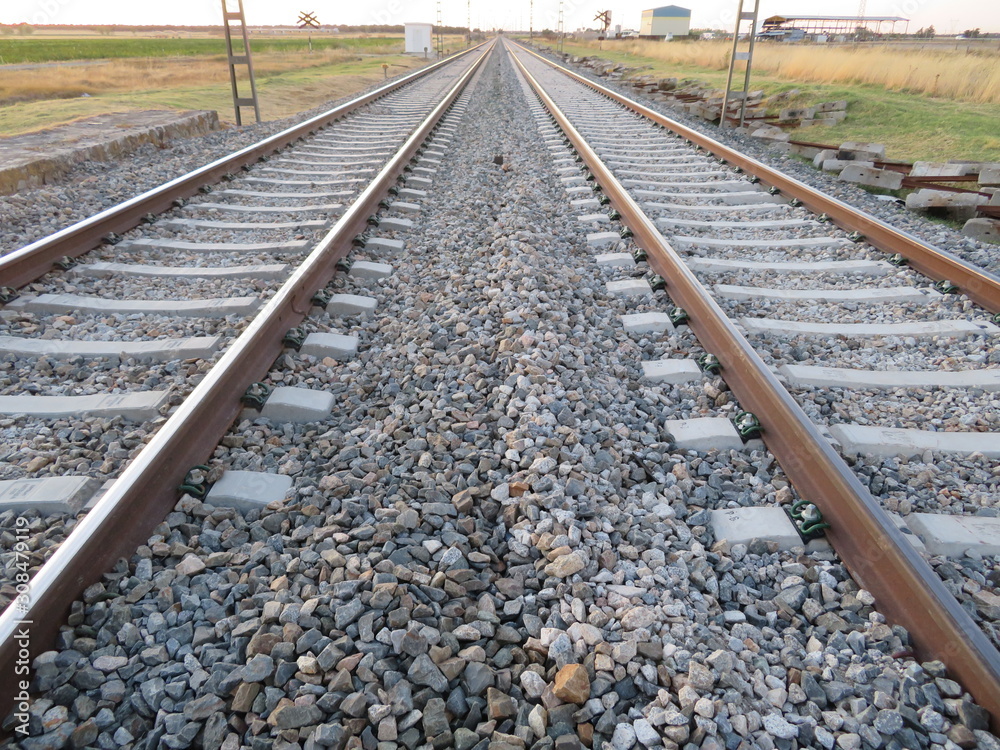 Beautiful photo of the path of high-speed train Beautiful photo of the path of high-speed train