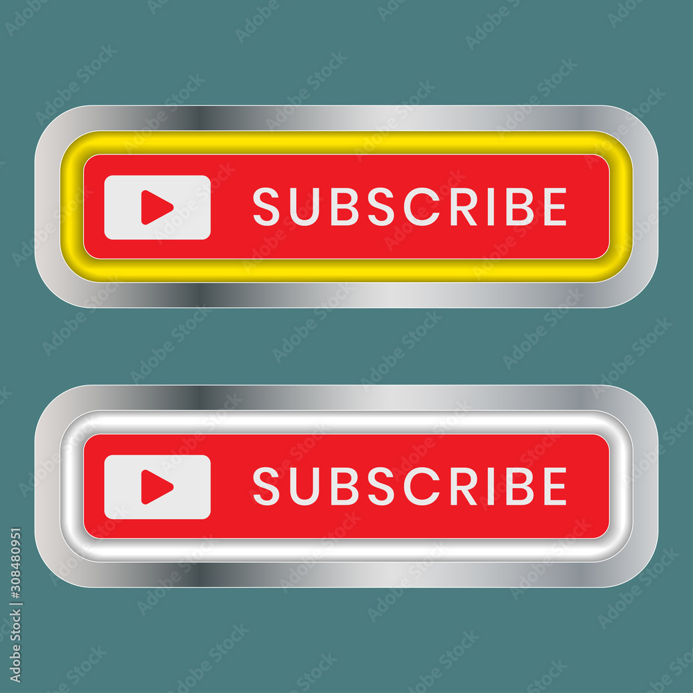 Subscribe button icon for social media alerts sign. isolated on a white background Subscribe button icon for social media alerts sign. isolated on a white background
