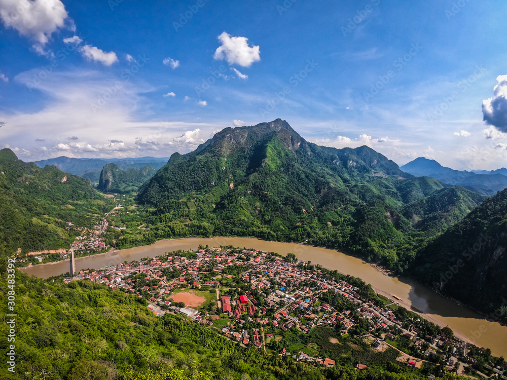 Beautiful view at Nong Kiew, Laos