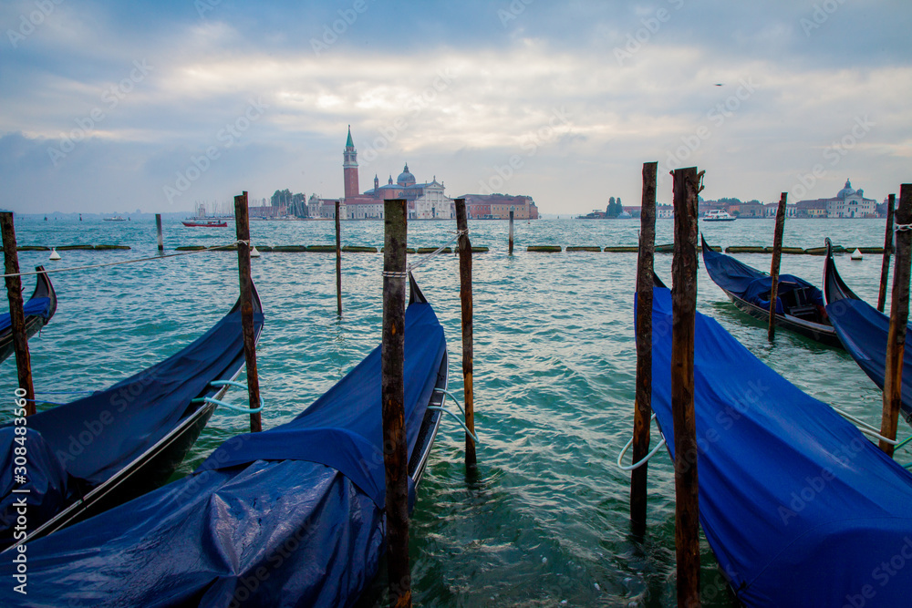 A panoramic view of the city of Venice. Italy