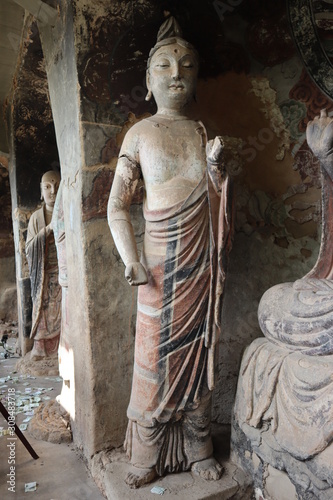 Wallpaper Mural Maijishan Cave-Temple Complex in Tianshui , Gansu Province , China. Artistic treasures of Maiji Mountain caves. UNESCO World Heritage Site. Torontodigital.ca