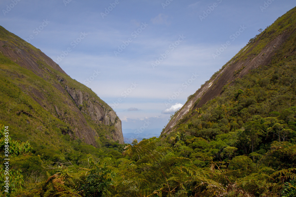 Panoramic view of the highland region of the state of Rio de Janeiro, in the Desengano State Park. Brazil Panoramic view of the highland region of the state of Rio de Janeiro, in the Desengano State Park. Brazil